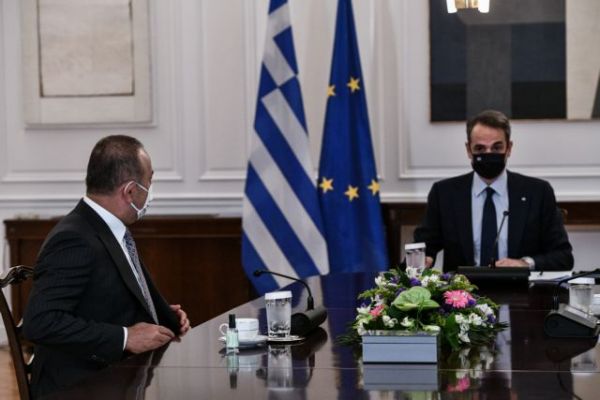 Ολοκληρώθηκε η συνάντηση Μητσοτάκη-Τσαβούσογλου