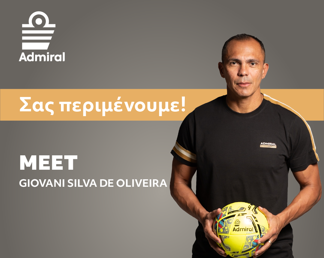 Ο Giovanni Silva de Oliveira στο νέο κατάστημα της Admiral στον Πειραιά