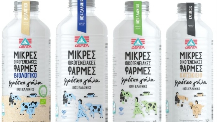 ΔΕΛΤΑ: Γάλα μικρών παραγωγών σε “οικολογική” φιάλη!