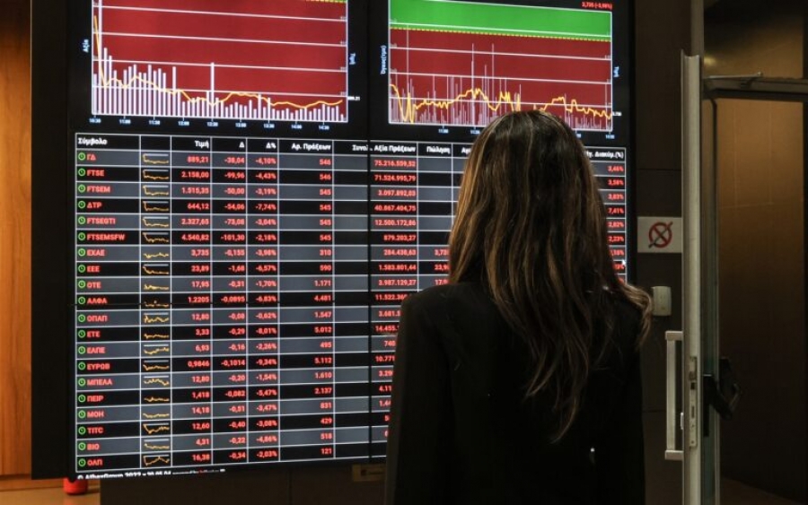 Χρηματιστήριο: Kάτω από τις 1.100 μονάδες με ρευστοποιήσεις στις τράπεζες