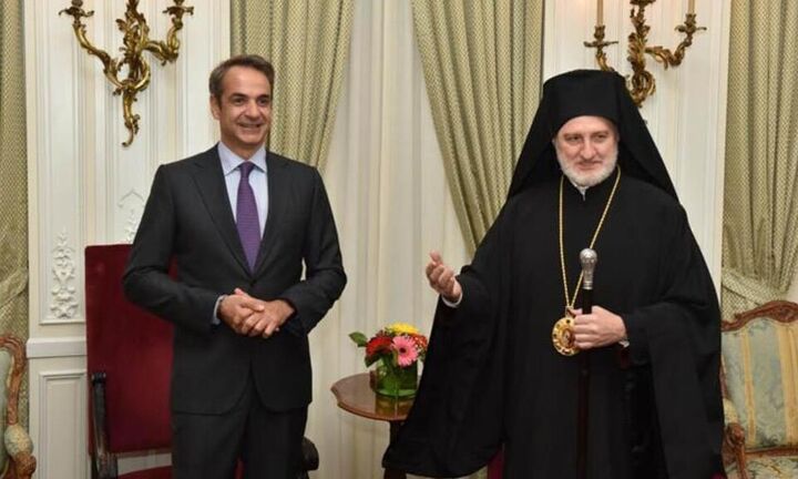 Συνάντηση Μητσοτάκη – Ελπιδοφόρου – Ο αρχιεπίσκοπος Αμερικής ζήτησε συγγνώμη