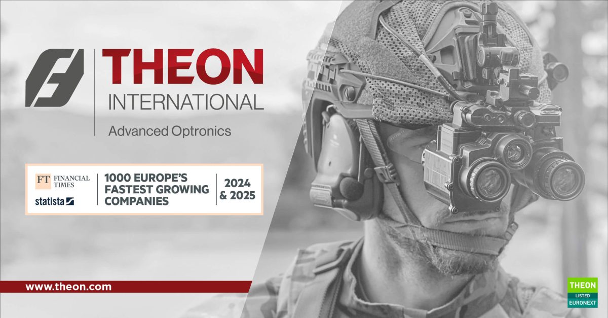 Η THEON αναγνωρίζεται για 2η συνεχόμενη χρονιά στη λίστα των FINANCIAL TIMES & STATISTA ως μία από τις 1.000 ταχύτερα αναπτυσσόμενες εταιρίες στην Ευρώπη