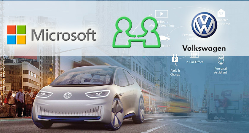 Σύμπραξη  Volkswagen – Microsoft για την ανάπτυξη λογισμικών για αυτόνομα οχήματα