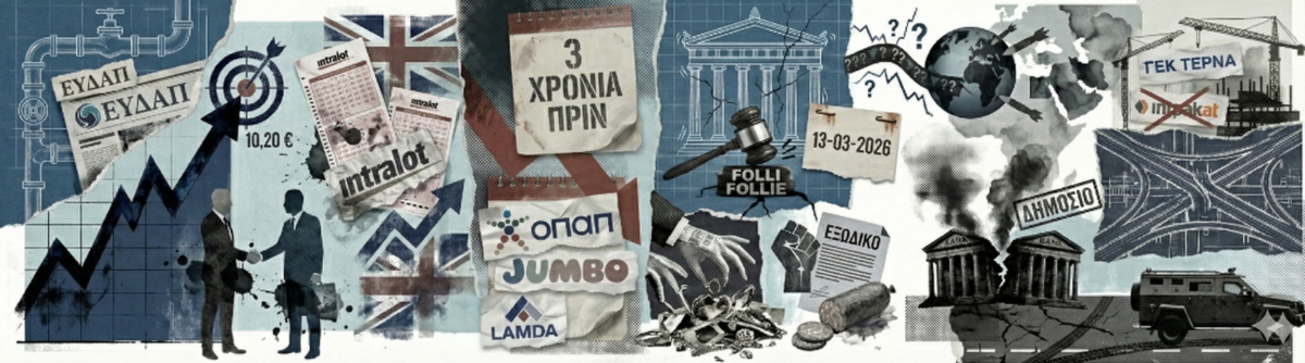 Τι «παίζει» με την ΕΥΔΑΠ; • Το εξώδικο των συνδικαλιστών κρύβει «το κόλπο»! • Buy Intralot μετά τις εξηγήσεις!•  Τα μυστήρια της Folli follie • Ιατρικό στο «δαχτυλίδι»: όταν η ΓΕΚ ΤΕΡΝΑ έκανε την ανατροπή!