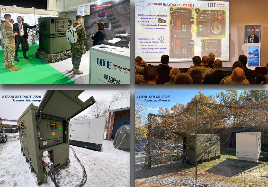 INTRACOM DEFENSE: Επιδεικνύει προηγμένες υβριδικές ενεργειακές δυνατότητες  σε ασκήσεις του ΝΑΤΟ