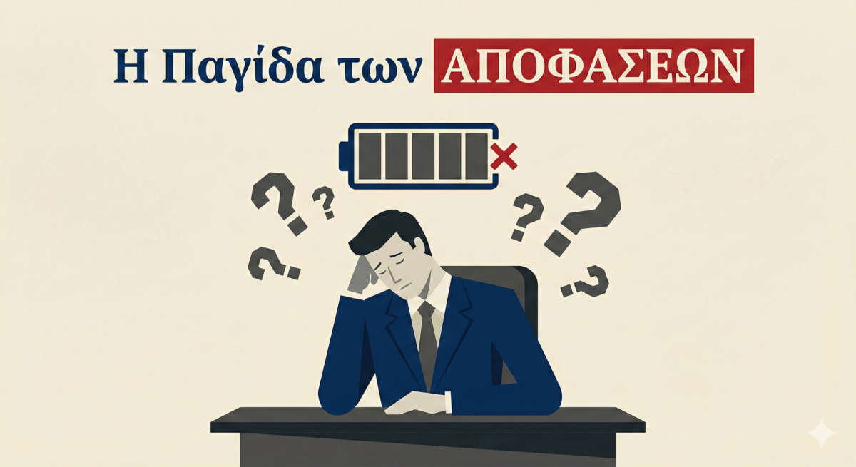Η Κρυφή Παγίδα της Ηγεσίας: Γιατί το μυαλό σας «αδειάζει» στις 5 το απόγευμα