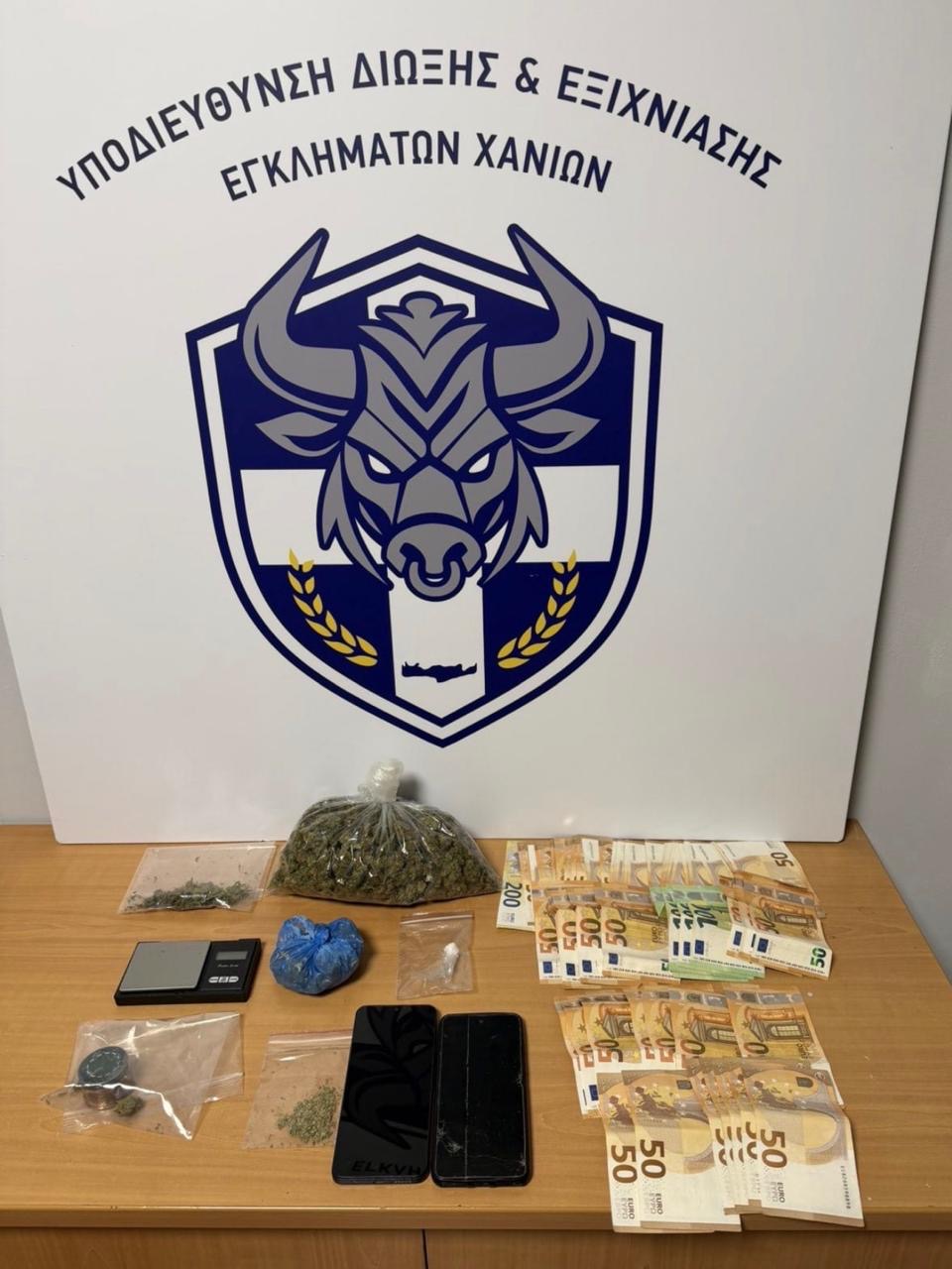 Δύο συλλήψεις για ναρκωτικά στα Χανιά