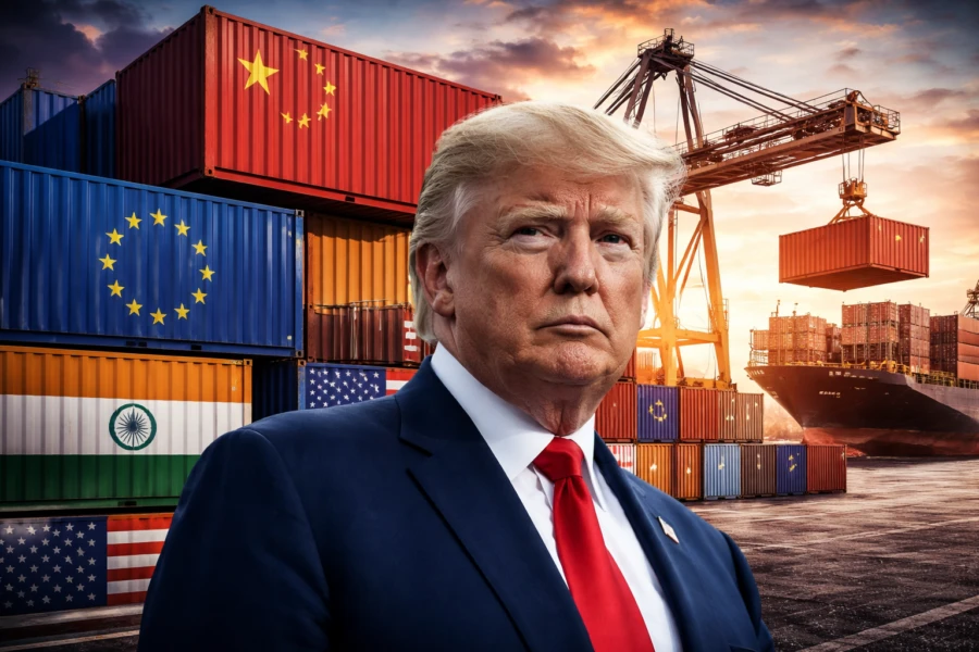 Σε ισχύ τέθηκαν οι παγκόσμιοι δασμοί 10% του Ντόναλντ Τραμπ