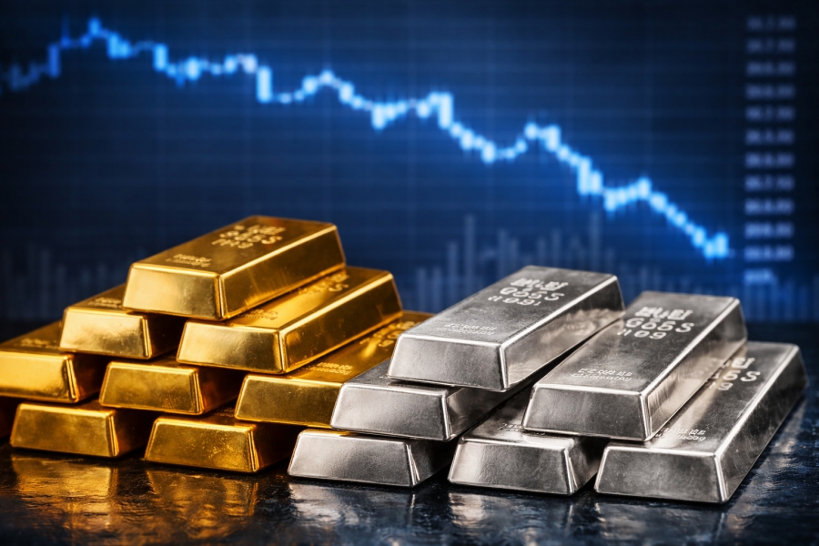 Καταρρέουν τα πολύτιμα μέταλλα: Μαζικό sell-off σε χρυσό και ασήμι παρά τη γεωπολιτική κρίση