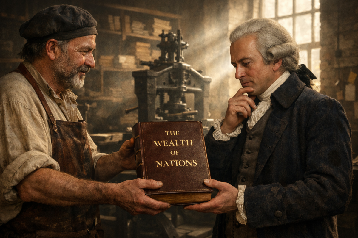 1776: Ο Άνταμ Σμιθ Γράφει τον Πηγαίο Κώδικα του Καπιταλισμού
