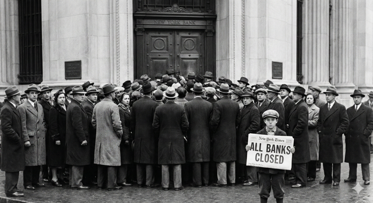 1933: Η Μέρα που η Αμερική «Έκλεισε» τις Τράπεζες για να Σώσει τον Καπιταλισμό