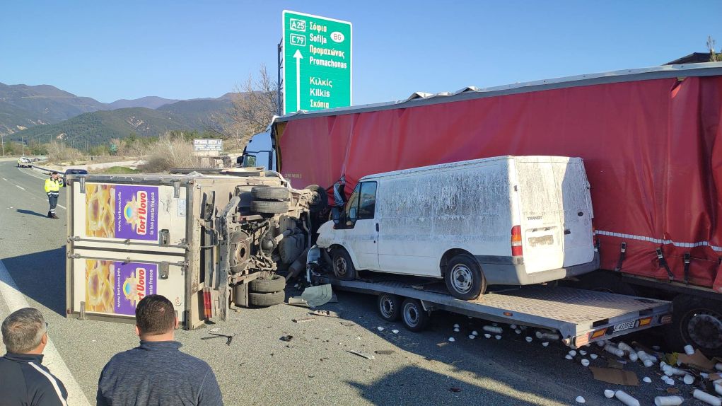 Σέρρες: Τροχαίο στην Εγνατία στο ύψος των Λουτρών – Στο Νοσοκομείο ένας οδηγός