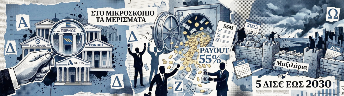 Το μεγάλο πάρτι των 5 δισ.: Το 55% των τραπεζών, το «ΟΚ» του SSM και το «στοίχημα» Πειραιώς, Eurobank, Εθνικής και Alpha!