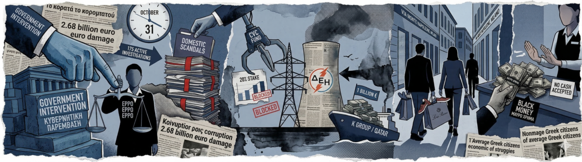 Το «μπλόκο» Μητσοτάκη στην Κοβέσι, το 1 δισ. του Κυριακού για τη ΔΕΗ και τα 17.000€ «μαύρα» των γόνων στο Μιλάνο!