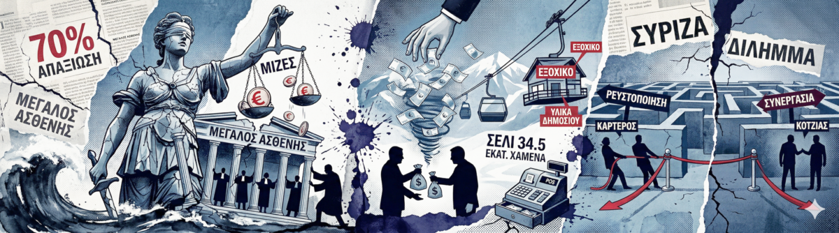 Η σιωπηλή «εξέγερση» των δικαστών, το φαγοπότι εκατομμυρίων στο Σέλι και το σχέδιο ρευστοποίησης του ΣΥΡΙΖΑ!