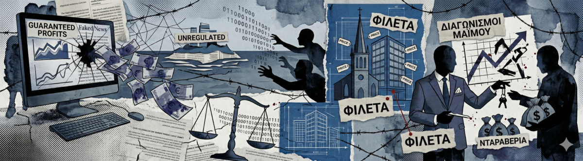 Τα «πλυντήρια» των ψηφιακών πλατφορμών και το «ιερό» πλιάτσικο με τους νέους νταραβεριτζήδες της Εκκλησιαστικής Περιουσίας!