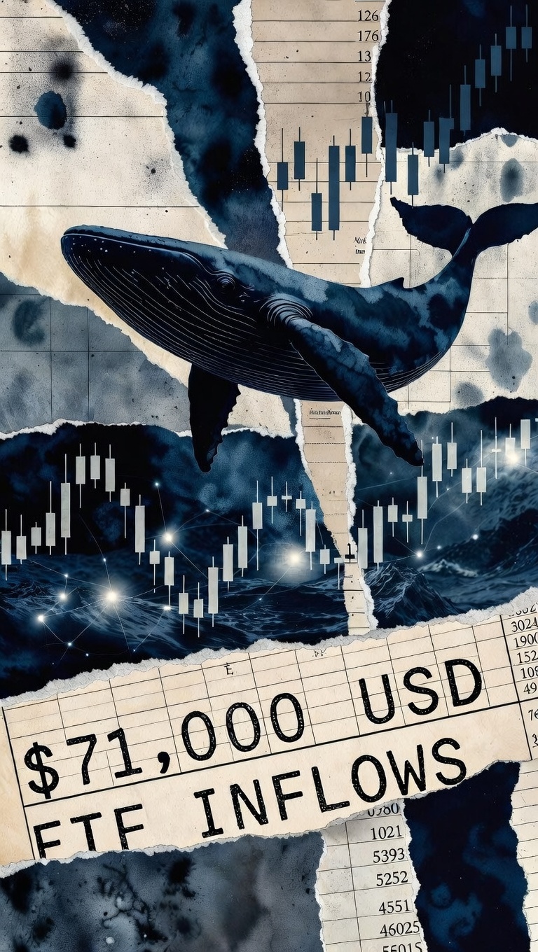 Bitcoin στα 71.000 δολάρια: Η απορρόφηση της προσφοράς και τα ETF inflows