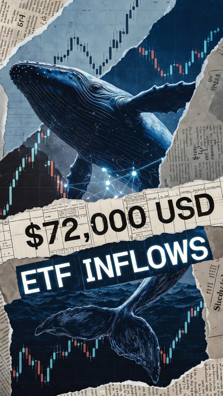 Bitcoin στα 72.000 δολάρια: Το ράλι ενάντια στη Fed και τα ETF inflows