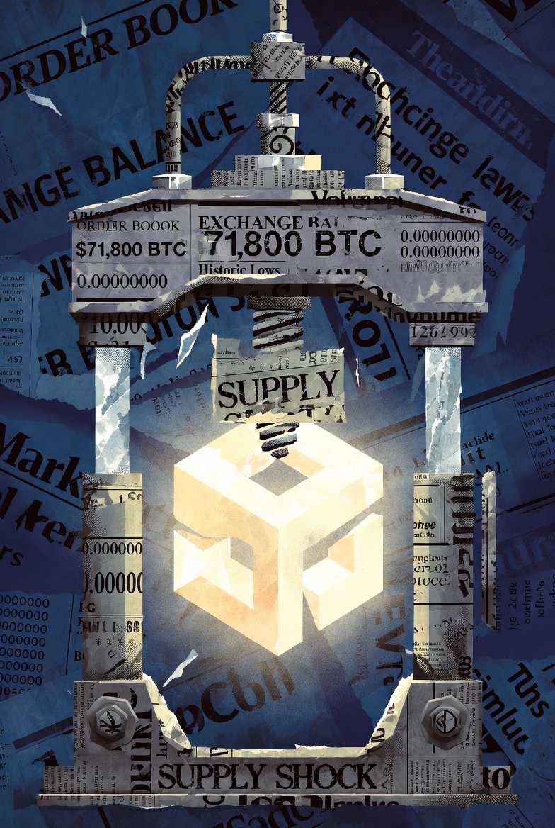 Bitcoin στις 71.800 δολάρια: Το supply shock και η εξαφάνιση της προσφοράς