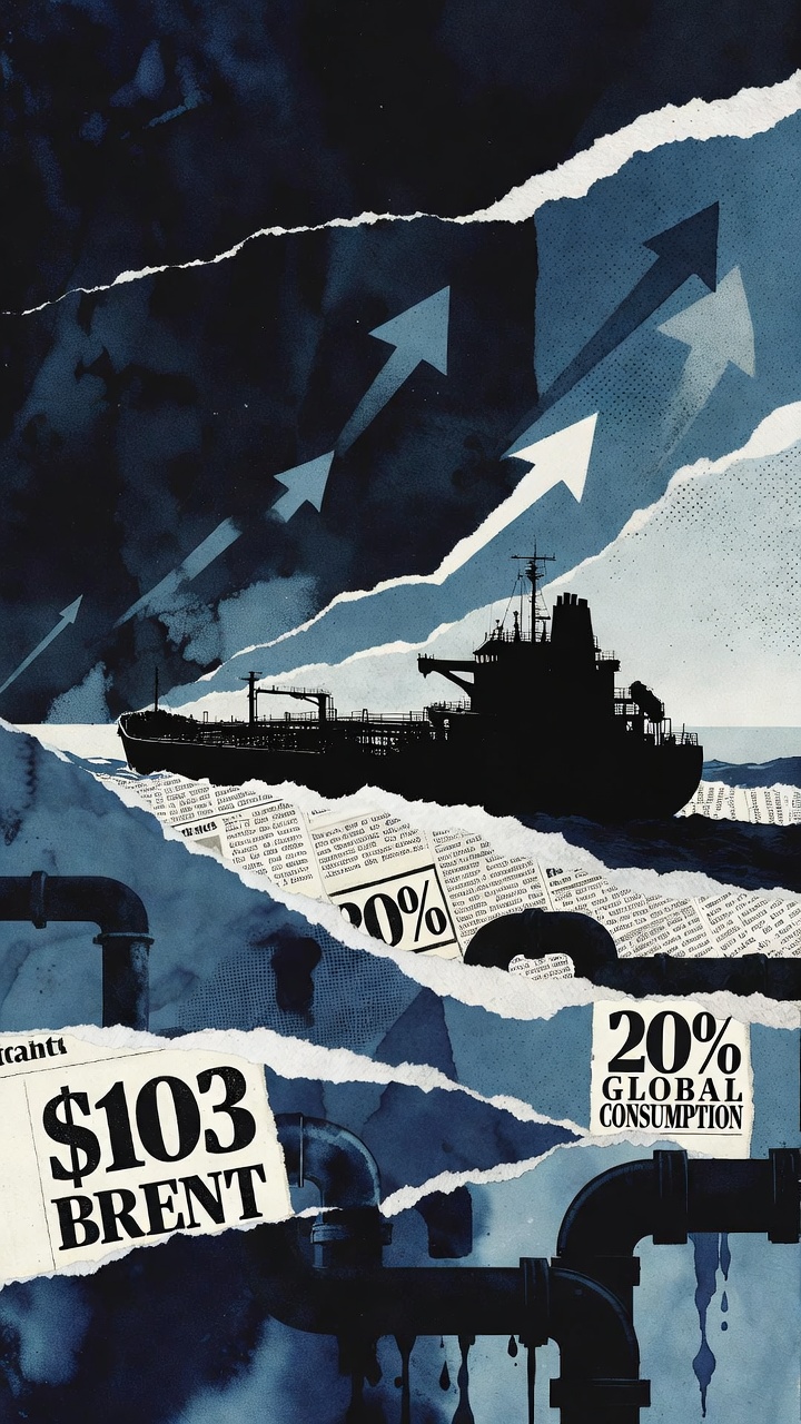 Αγορά πετρελαίου: Το Brent στα 103 δολάρια και η εμπλοκή στο Ορμούζ