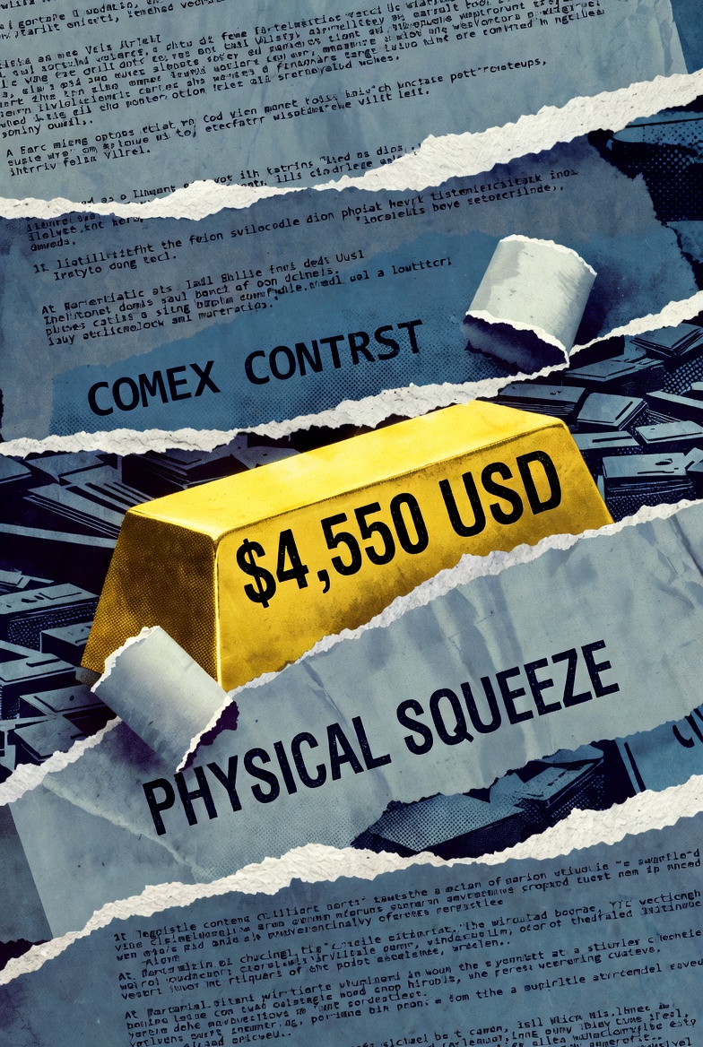 Χρυσός στα 4.550 δολάρια: Η ανατολική ζήτηση και η κυριαρχία του φυσικού μετάλλου