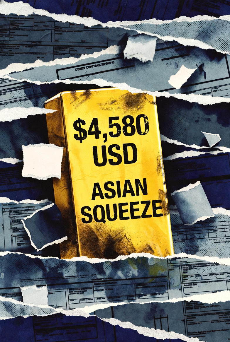 Χρυσός στα 4.580 δολάρια: Το ρεκόρ τριμήνου και το ατελείωτο physical squeeze