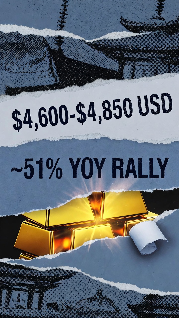 Χρυσός στα 4.800 δολάρια: Η βίαιη διόρθωση και το ράλι του 51%