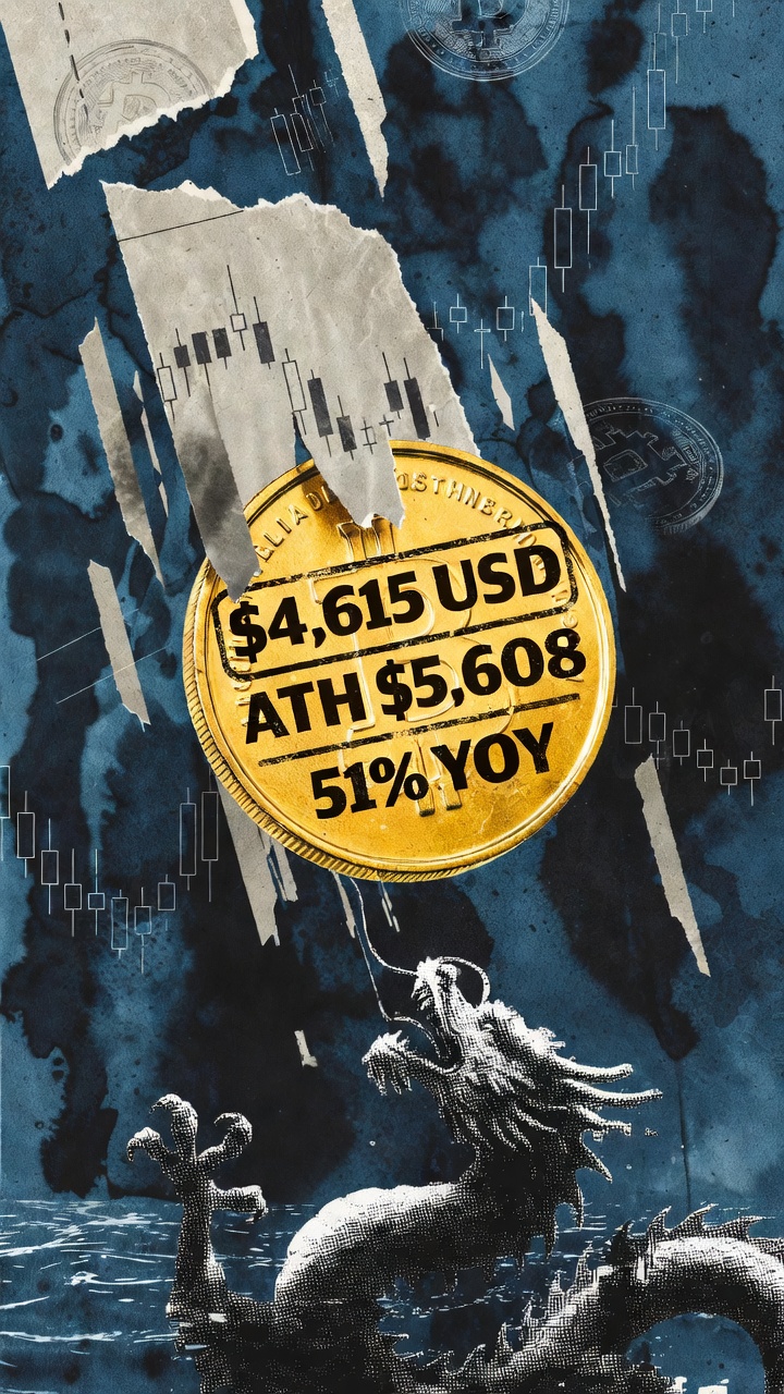 Χρυσός στα 4.615 δολάρια: Η βίαιη προσγείωση και η ευκαιρία της Ασίας