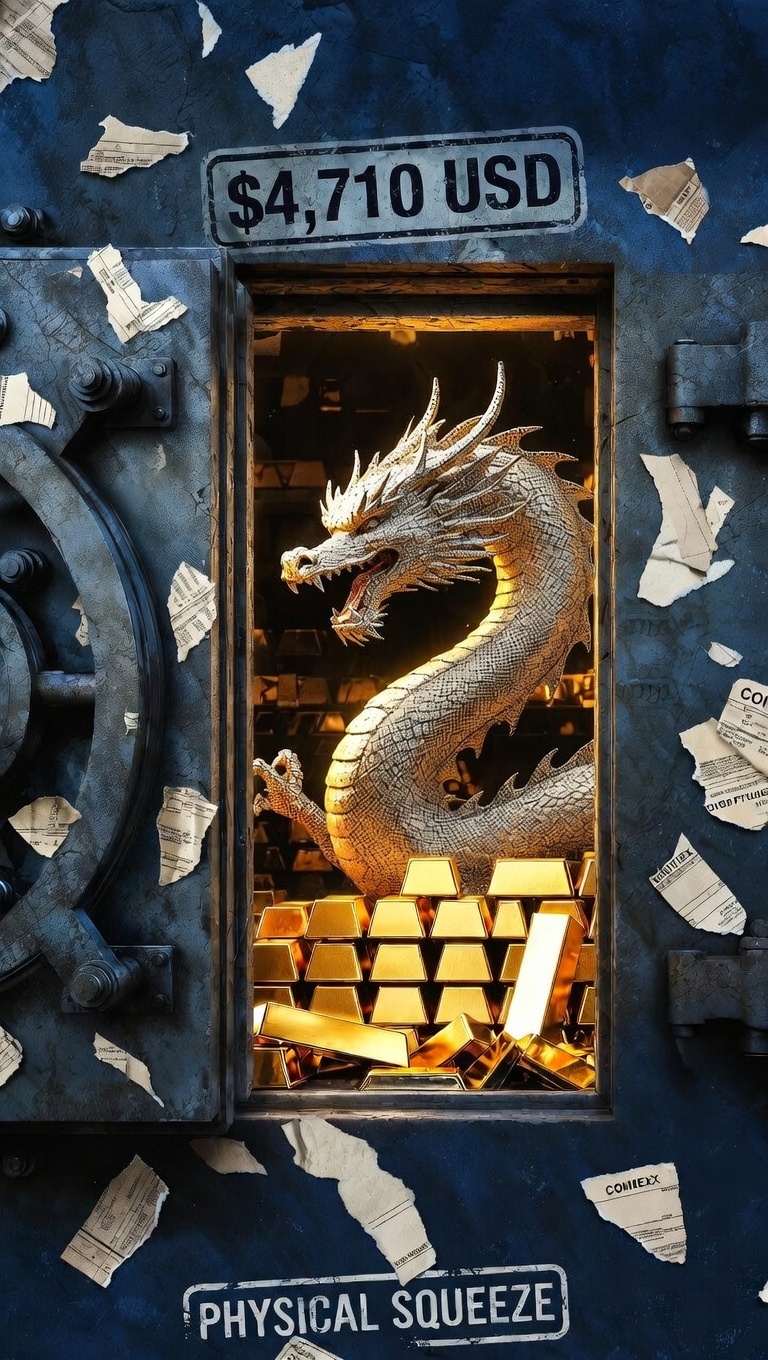 Χρυσός στα 4.710 δολάρια: Η αντεπίθεση και το physical squeeze