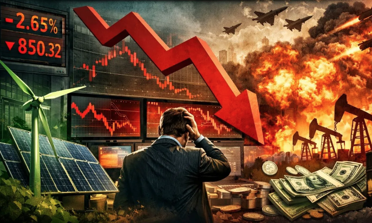 Εκρηκτικό μείγμα πολέμου, πληθωρισμού και επιτοκίων πιέζει μετοχές, ομόλογα και crypto