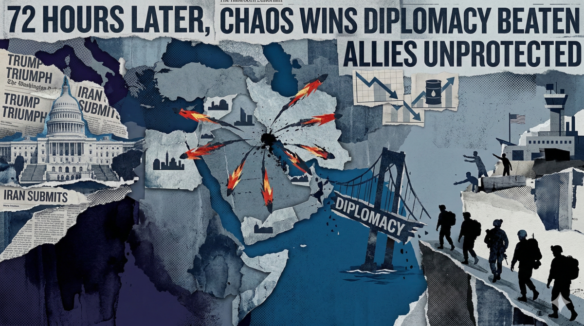 72 Ώρες Μετά: Όταν το Χάος Κέρδισε τη Διπλωματία στη Μέση Ανατολή