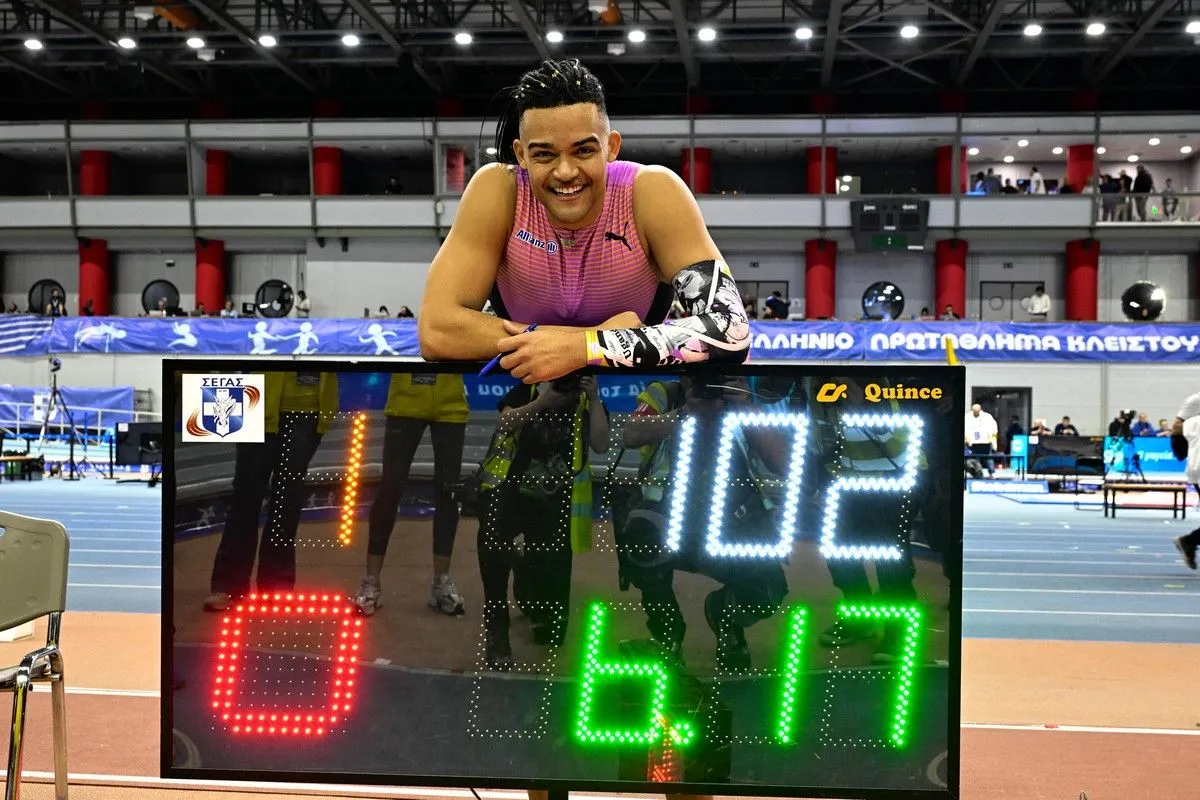 Πετάει ο Μανόλο; Πετάει: Άλμα στα 6,17μ. και δεύτερος όλων των εποχών