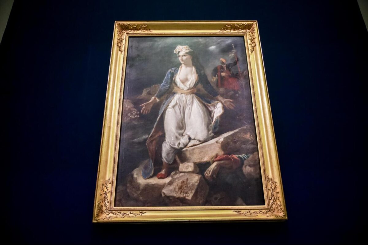 Για πρώτη φορά εκτίθεται στη χώρα μας ο εμβληματικός πίνακας του Ντελακρουά «η Ελλάδα στα ερείπια του Μεσολογγίου», δείτε φωτογραφίες