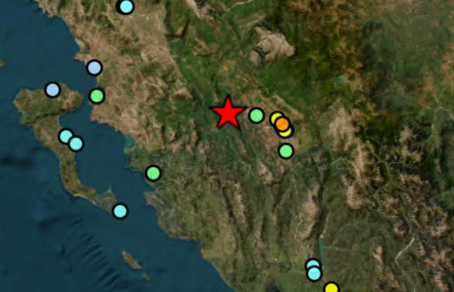 Σεισμός 5, 4 Ρίχτερ  δυτικά των Ιωαννίνων – Συνεχείς μετασεισμοί