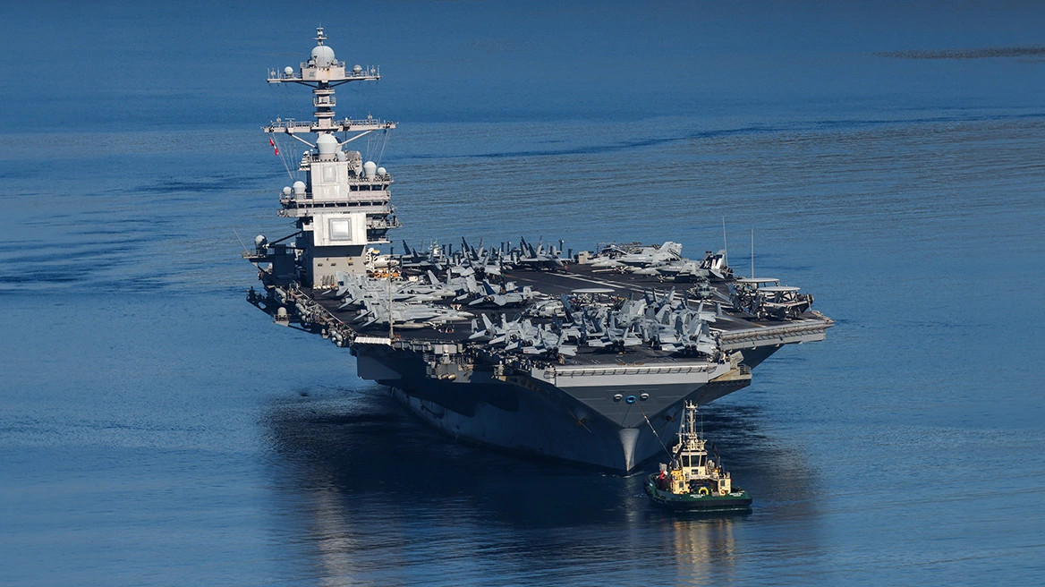 Σήμερα φτάνει στη Σούδα το αμερικανικό αεροπλανοφόρο «USS Gerald R. Ford»
