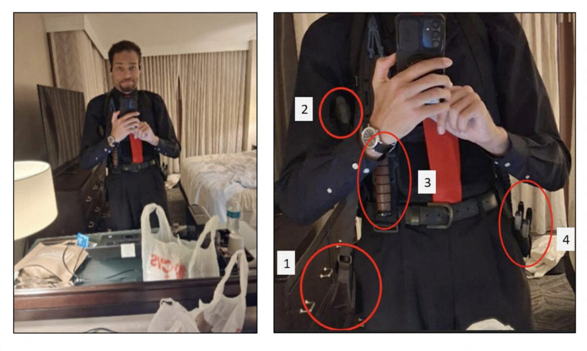 Η φωτογραφία του οπλισμένου Κόουλ Άλεν λίγο πριν από την επίθεση στο δείπνο ανταποκριτών του Λευκού Οίκου