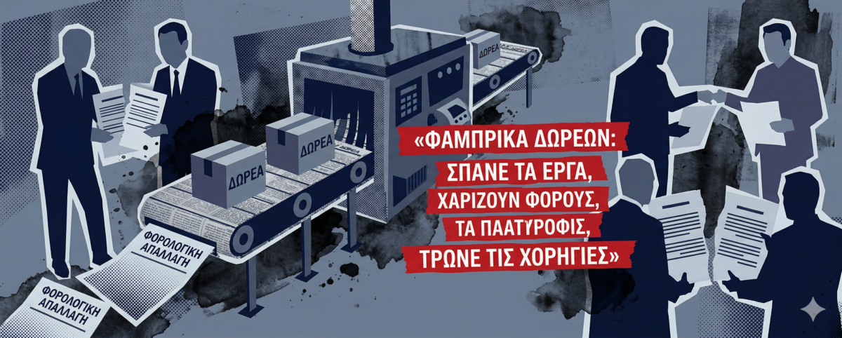 Το κόλπο με τη «δημιουργική λογιστική», οι συμβάσεις ημετέρων και οι ατέρμονες φορολογικές απαλλαγές χορηγών