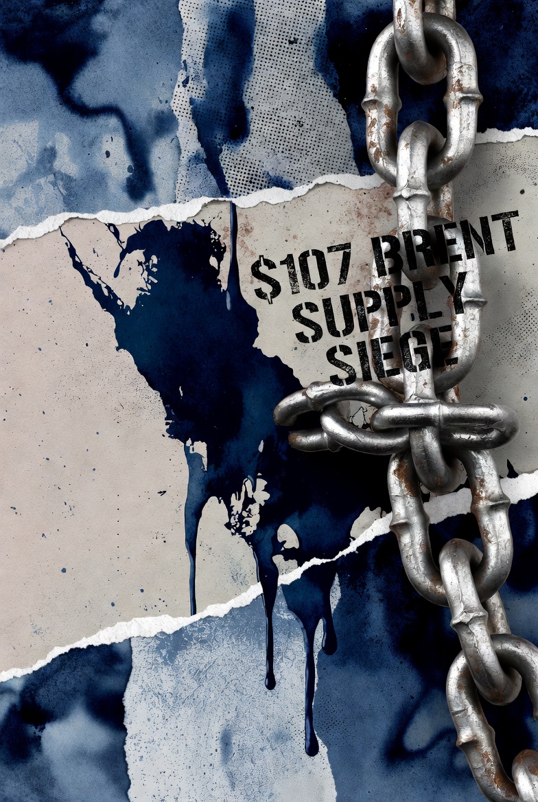 Αγορά πετρελαίου: Το Brent στα 107 δολάρια και η γεωπολιτική ασφυξία στο Στενό του Ορμούζ