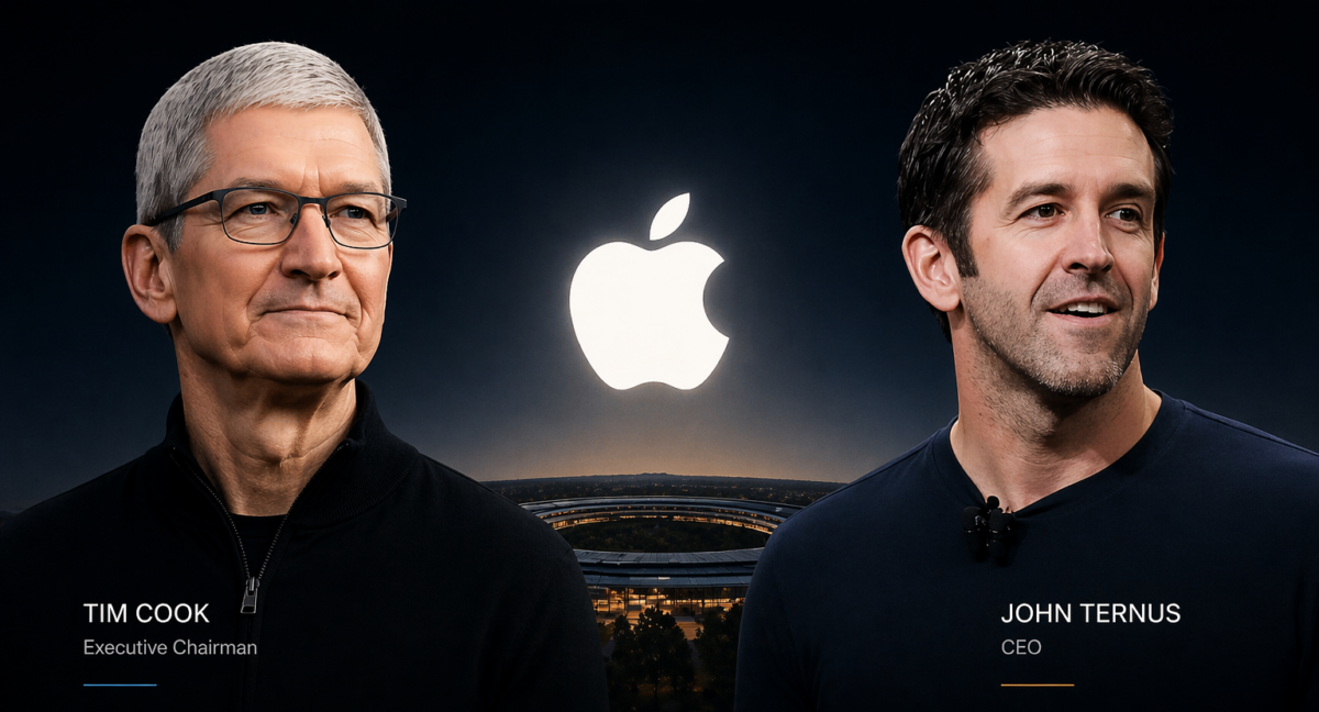 Η Apple γυρίζει σελίδα: Ο Tim Cook φεύγει, ο John Ternus παίρνει το τιμόνι