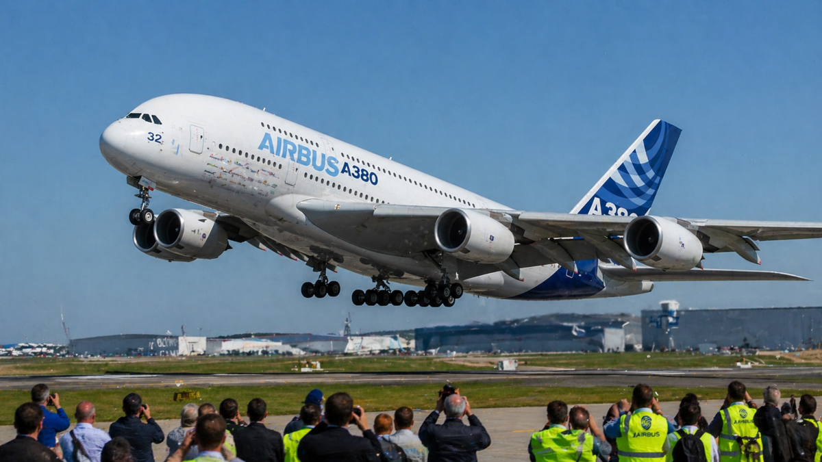 Η πρώτη πτήση του Airbus A380 και το ρίσκο στο ύψος