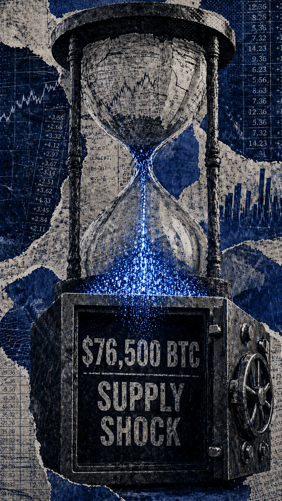 Bitcoin στις 76.500 δολάρια: Η θεσμική κυριαρχία και το supply shock