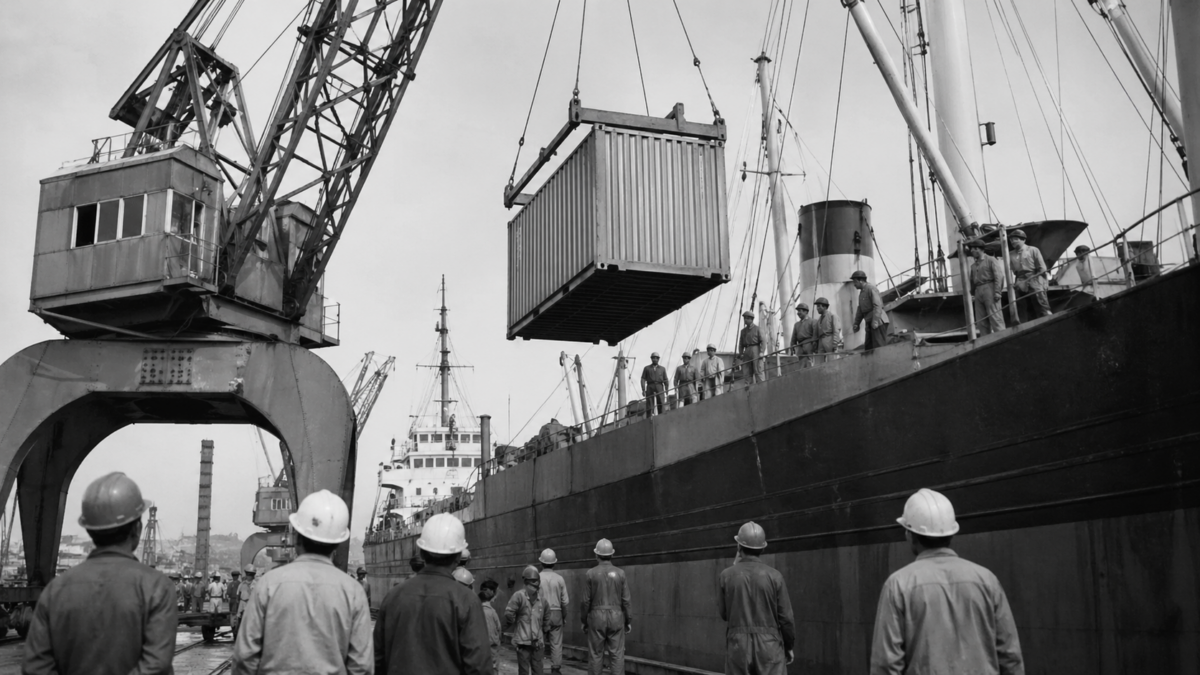 Το πλοίο, το κοντέινερ και η πτώση στο κόστος μεταφοράς