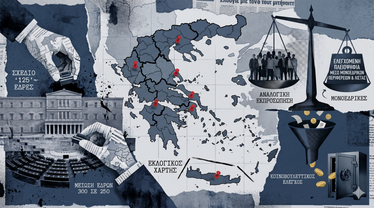 Σχέδιο «125»: Μείωση εδρών, μονοεδρικές και λίστα για ελεγχόμενη πλειοψηφία