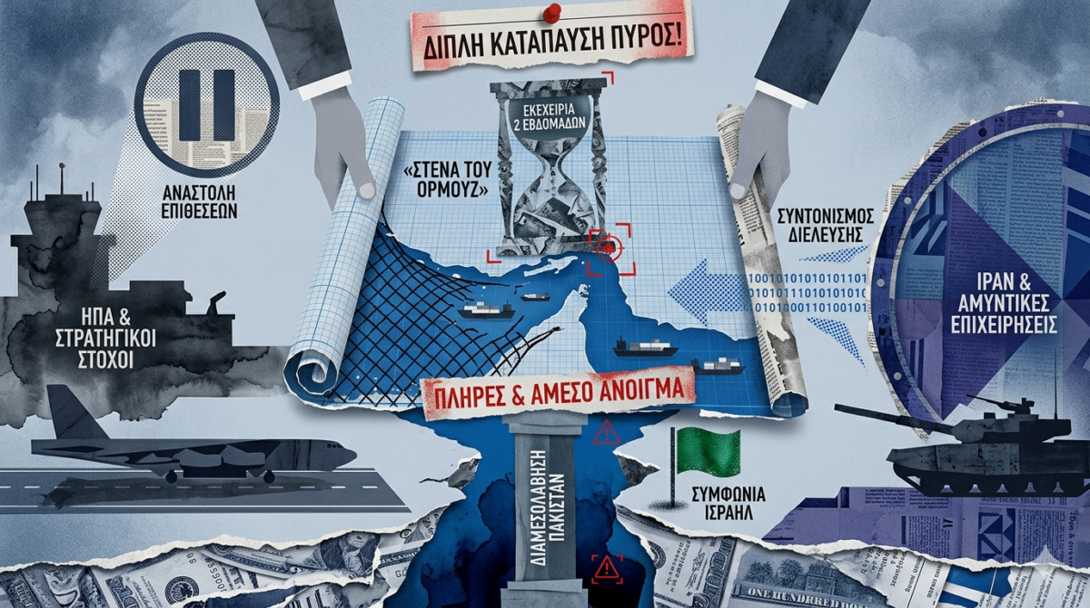 Εκεχειρία και άνοιγμα των Στενών του Ορμούζ για δύο εβδομάδες συμφώνησαν ΗΠΑ και Ιράν – Με την κατάπαυση του πυρός συμφωνεί και το Ισραήλ