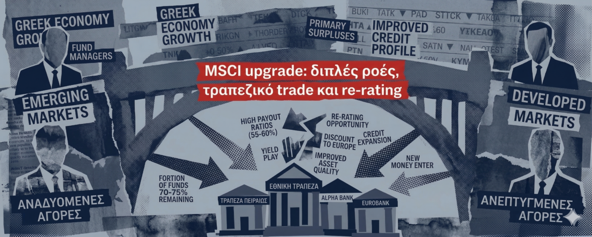 Αναβάθμιση, νέες ροές και οι τράπεζες σε ρόλο βασικού bet