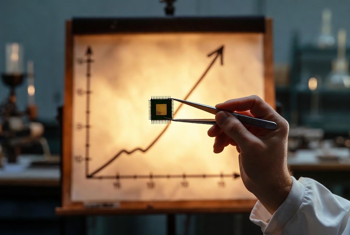 H δημοσίευση του νόμου του Μουρ και το γεωμετρικό οριακό κόστος της ψηφιακής επανάστασης