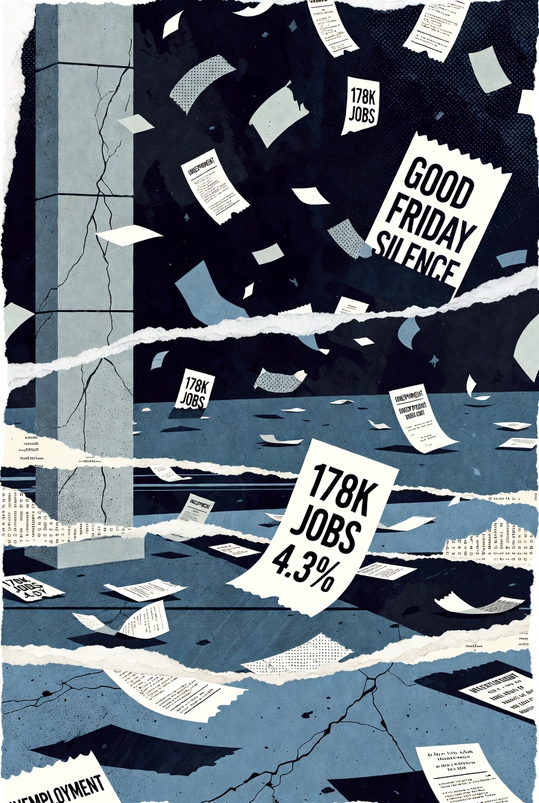 Wall Street: Η ψυχρολουσία των NFP, η ανεργία στο 4,3% και η σιωπή της Μεγάλης Παρασκευής