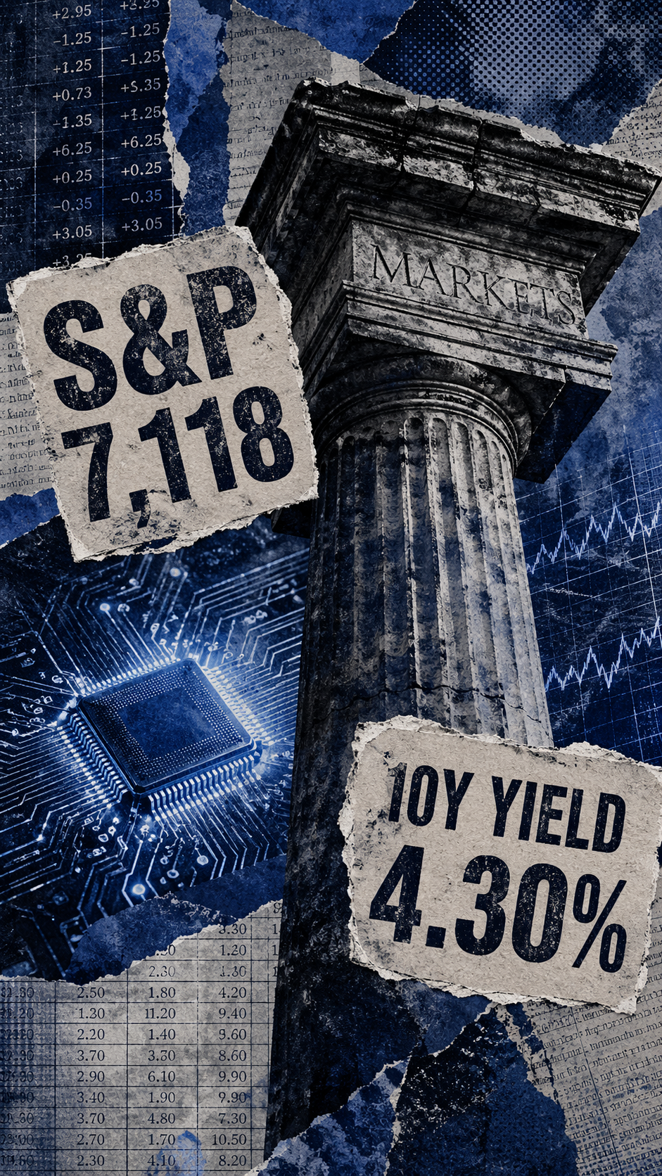 Wall Street: Το ρεκόρ των 7.118 μονάδων και η ισορροπία των ομολόγων