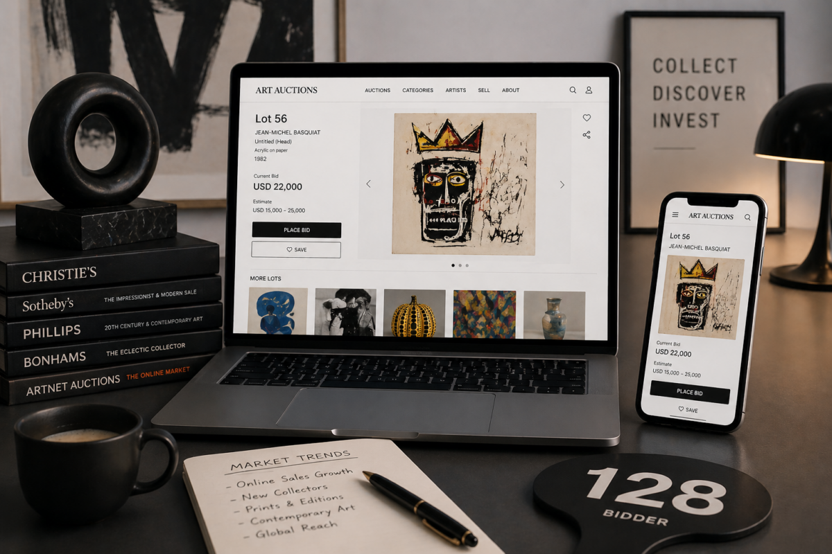 Από την αίθουσα στην οθόνη: Οι online δημοπρασίες τέχνης φτάνουν τα $423,9 εκατ.