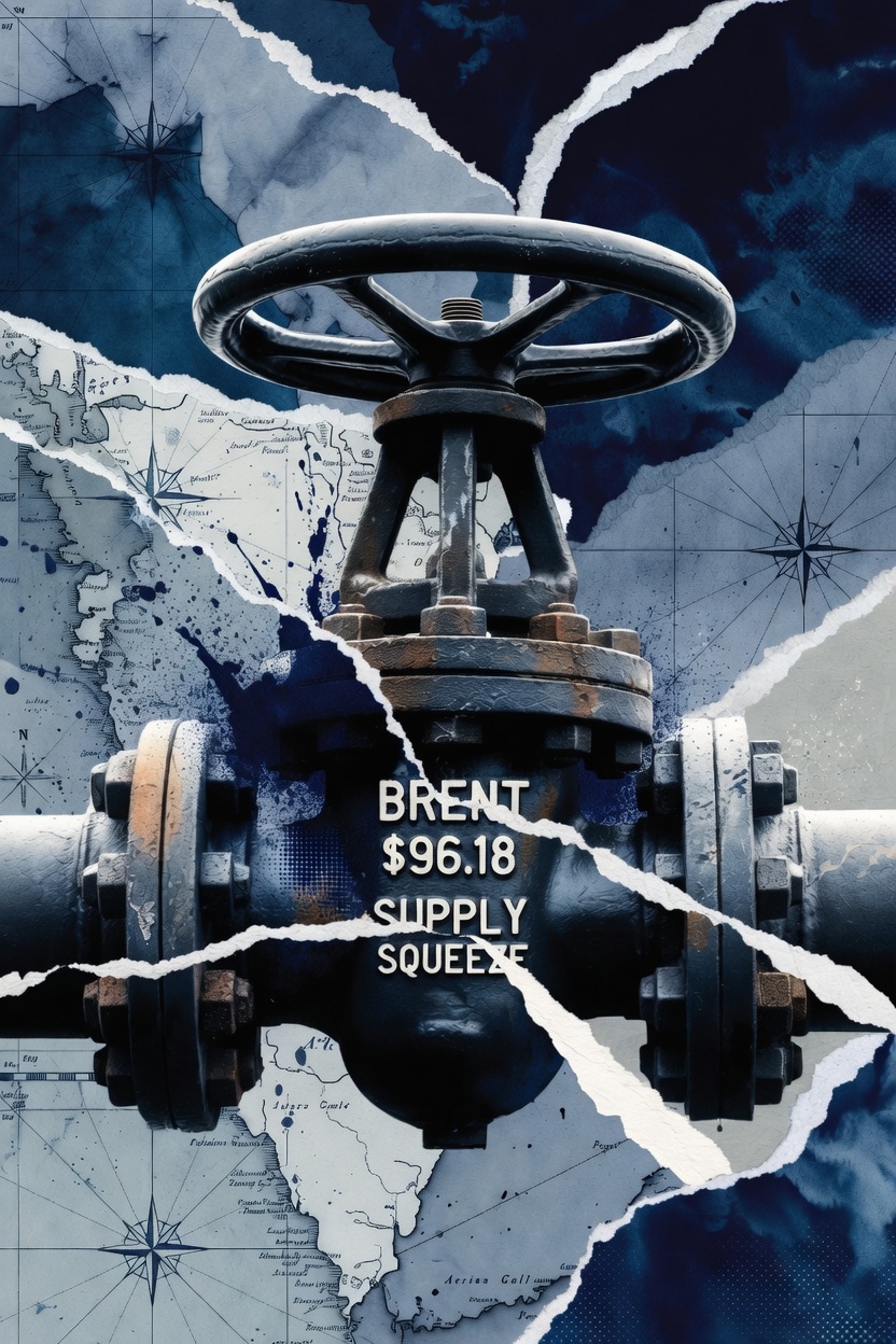 Αγορά πετρελαίου: Το Brent στα 96,18 δολάρια και η σιωπηρή κρίση